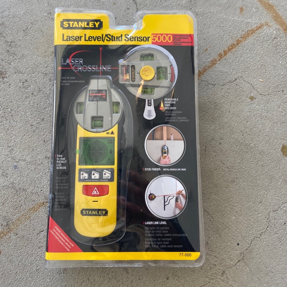 Stanley Laser Level and Stud finder 5000